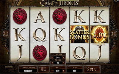 لعبة Game of Thrones واحدة من أفضل وأشهر ألعاب Spin كازينو، وهي من انتاج شركة مايكروغيمنغ.