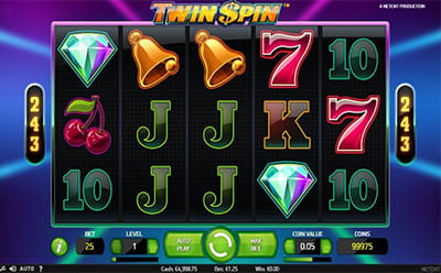 لعبة سلوتس Twin Spin من إنتاج شركة برمجيات نت إنت NetEnt